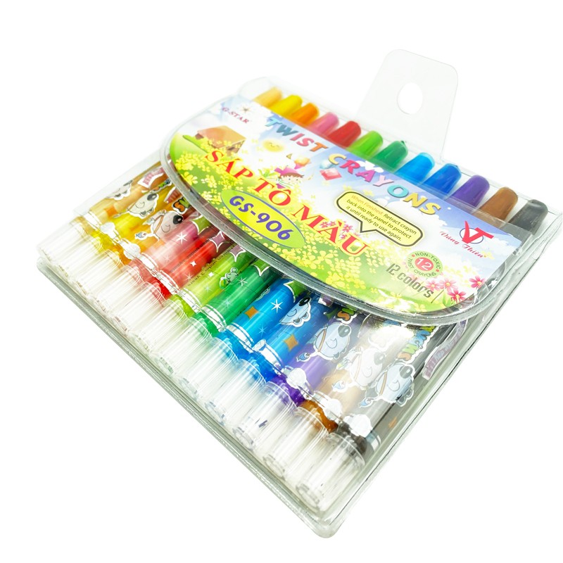 Sáp Tô Màu GS-907 12 màu BM00002