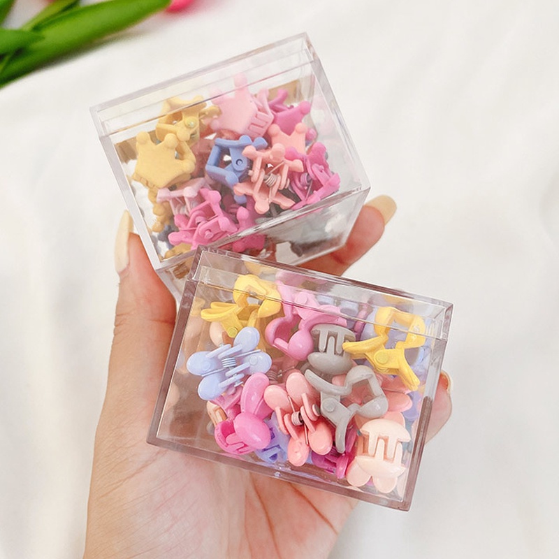 Hộp 36 Kẹp Tóc Mini Dễ Thương Cho Bé Gái