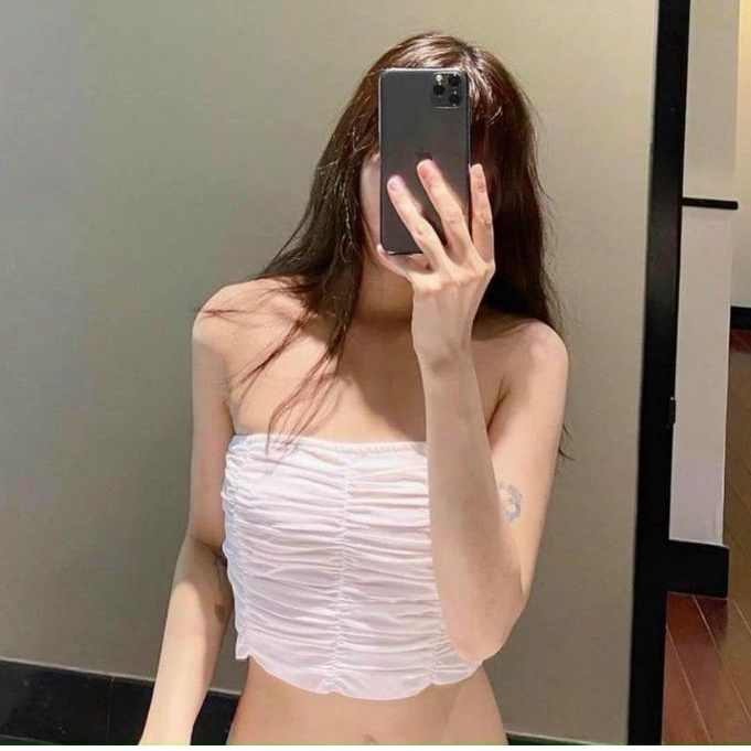 Áo ống thun lụa giún có may sẵn mod ngực