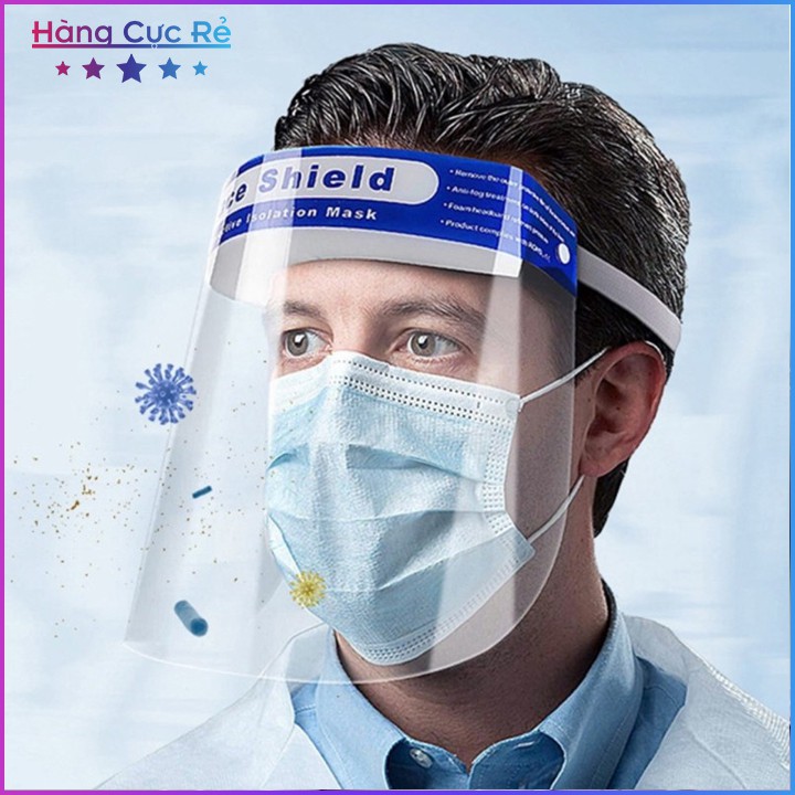 Mặt Nạ Bảo Vệ Chống Bụi, Vi Vhuẩn Face Shield - Shop Hàng Cực Rẻ