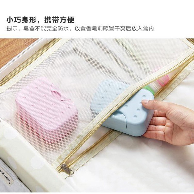 Travel Portable Buckle Cover Soap Box Sealed Waterproof Soap Holder