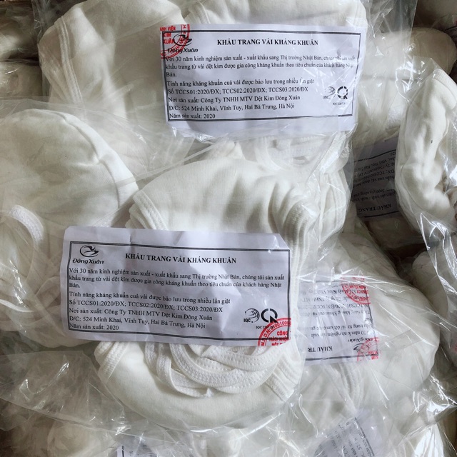 [ DỆT MAY ĐÔNG XUÂN ] Khẩu Trang Vải Nhật  Kháng Khuẩn Mềm Mịn | BigBuy360 - bigbuy360.vn