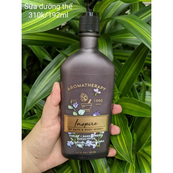 Sữa dưỡng thể Bath & Body Works Aromatherapy Inspire