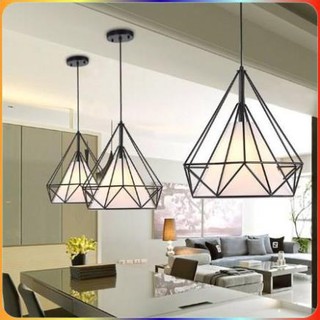 Đèn thả - đèn thả trần kim cương size lớn kèm bóng led
