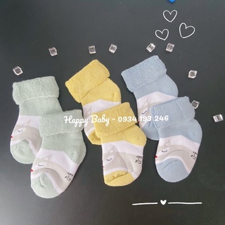 Set 3 tất len xù cao cấp cực xịn túi zip