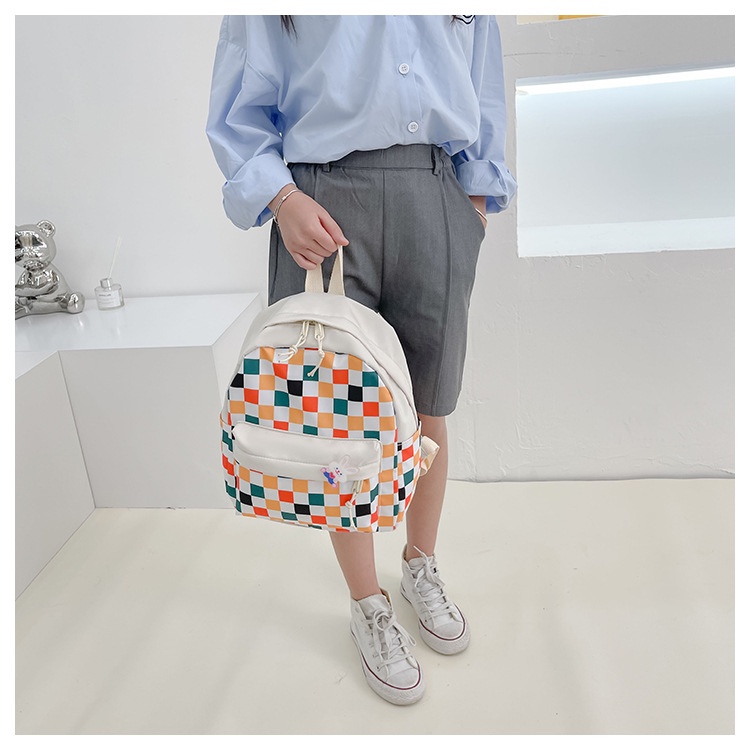 Bololo Ba Lô Đi Học Họa Tiết Sọc Caro Thời Trang Dành Cho Bé Trai Và Bé Gái