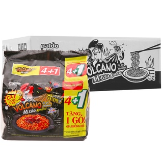 Thùng 6 lốc mì xào Koreno Volcano vị gà phô mai 590g