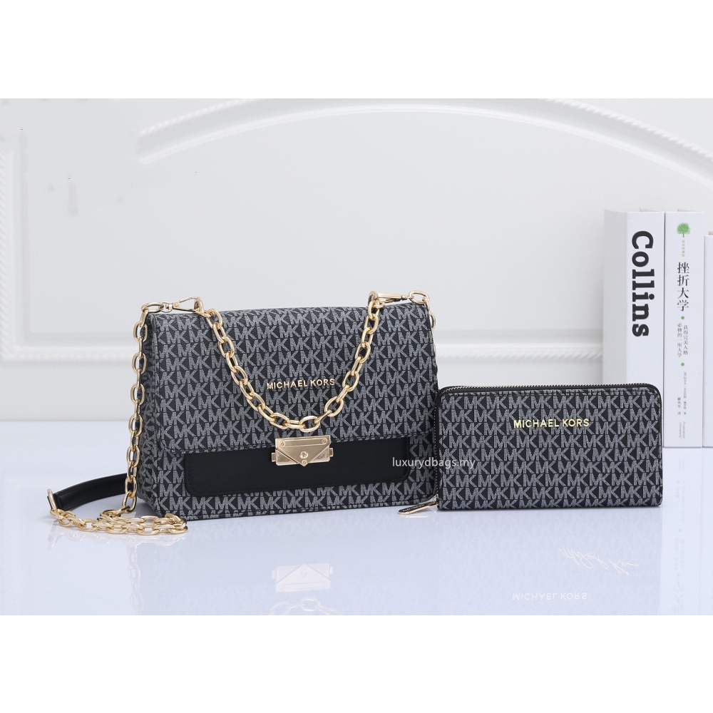 Túi Xách Đeo Chéo Phối Dây Xích Đôi Thời Trang Cao Cấp Dành Cho Nữ