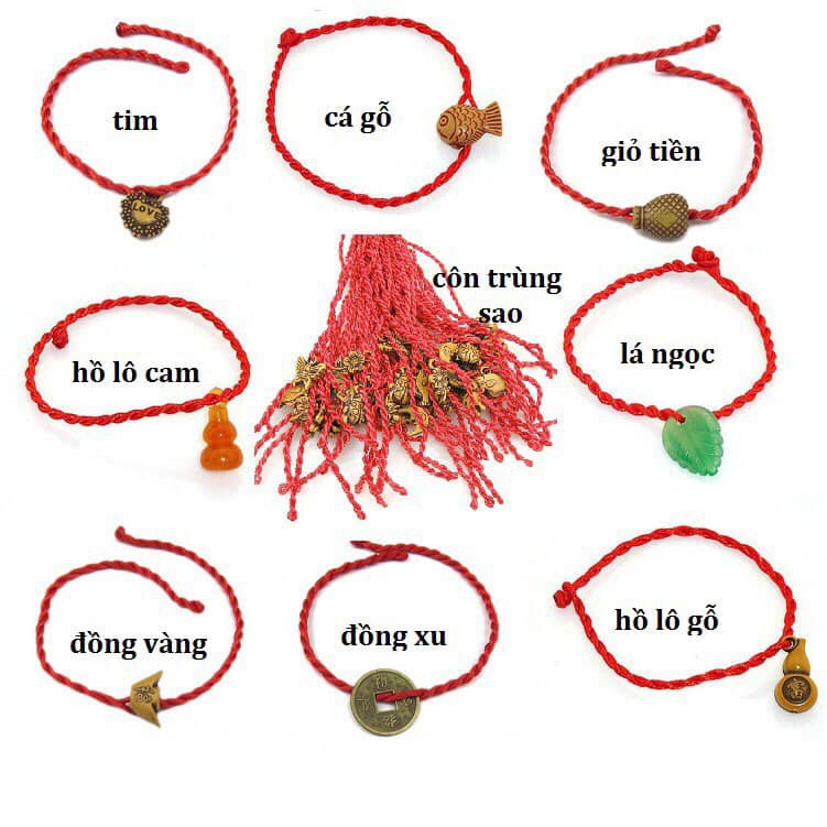 Vòng chỉ đỏ Pison may mắn