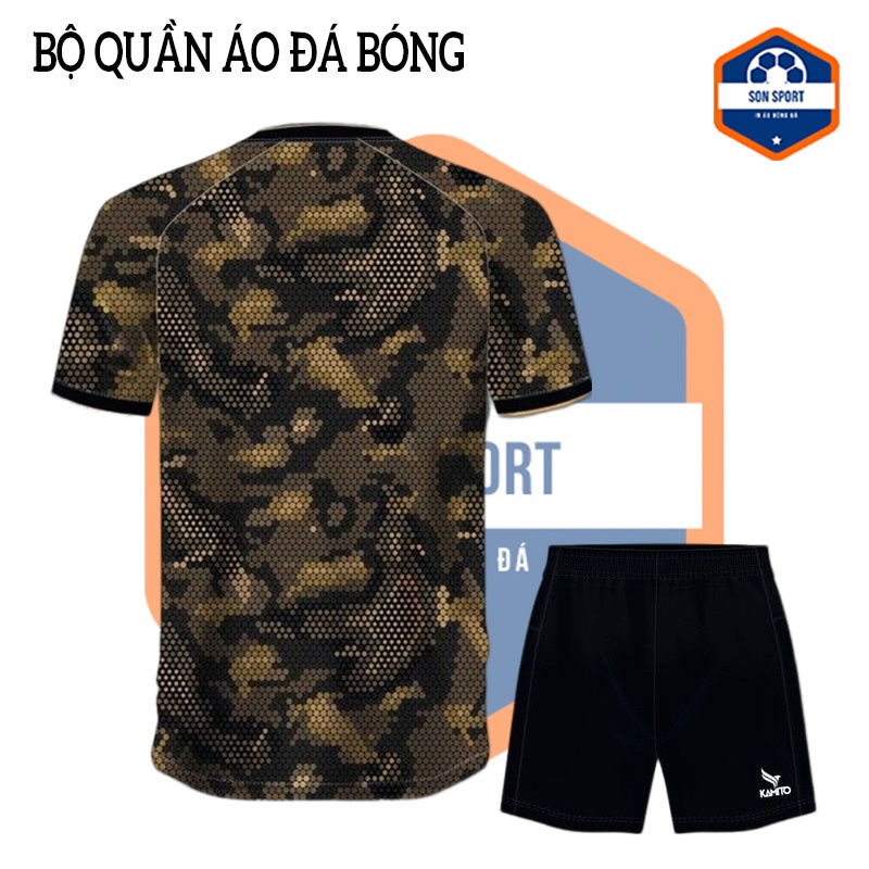Bộ Quần Áo Thể Thao Bóng Đá Kamito đen