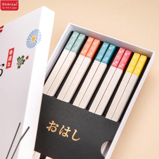 Đũa kháng khuẩn Shikisai YOSAKOI BUCHI AL1127_ SÉT 5 ĐÔI
