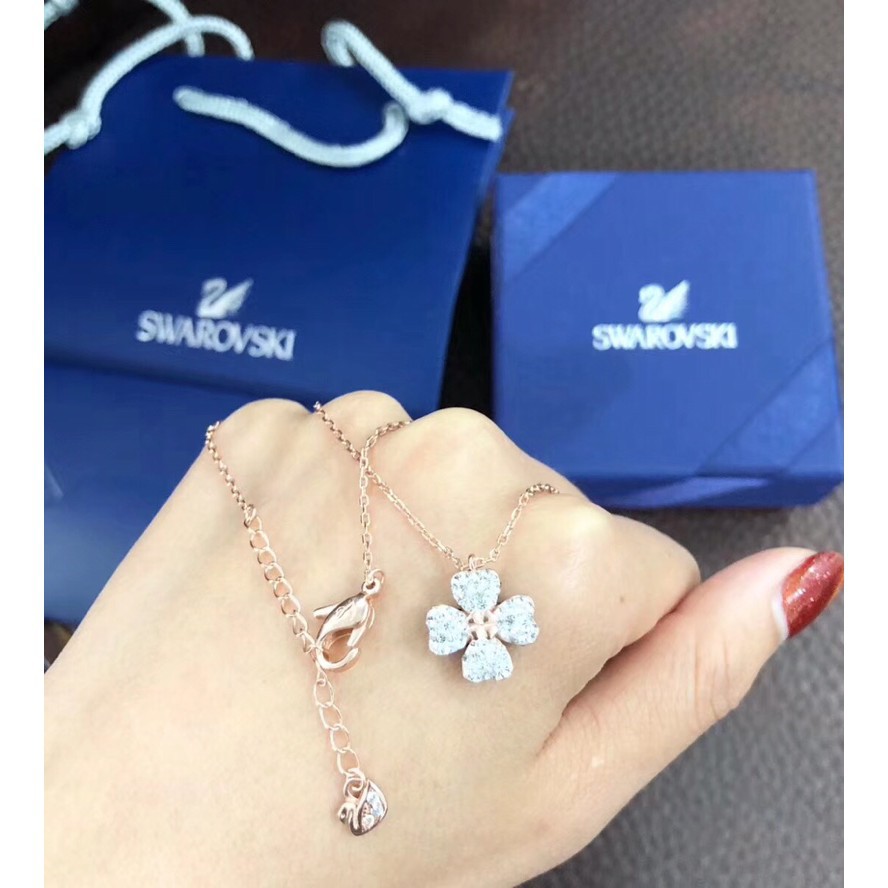 Dây Chuyền Mặt Cỏ Bốn Lá Swarovski 5420246 5368980