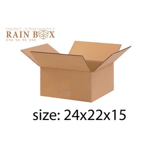 Thùng carton 3 lớp kích thước 24x22x15 - combo 30 thùng