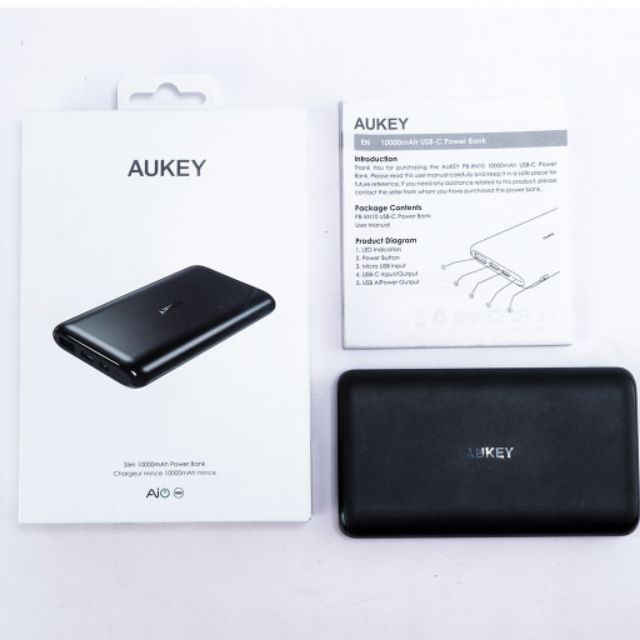 Pin sạc dự phòng 10.000mAh AUKEY - sạc nhanh usb C