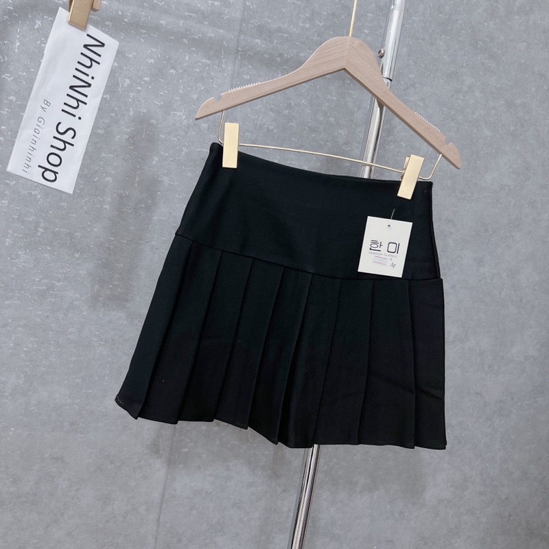 Chân váy xếp ly xòe dáng ngắn. Chân váy Umi cạp cao có lót quần CV1053 - NhiNhi Shop