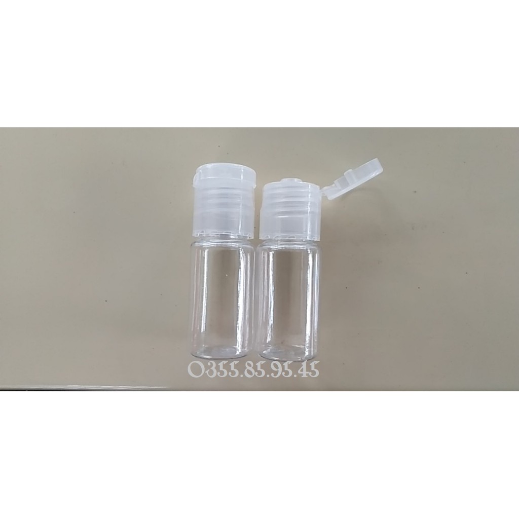 Chai nắp bật 10ml / 20ml / 30ml / 50ml / 100ml -chai lọ nhựa chiết mỹ phẩm du lịch