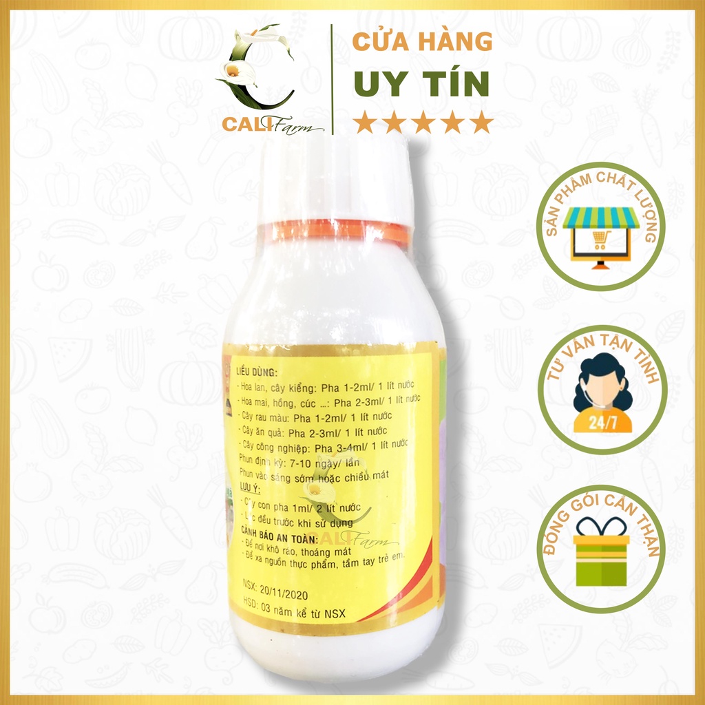 Phân Bón VITAMIN 3B chứa 3 loại vitamin B1-B6-B12 rất tốt cho Lan, Hoa Kiểng 100ml