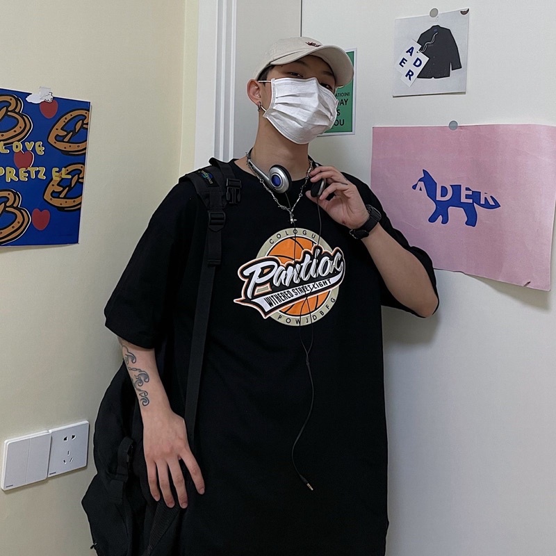 Áo thun nam nữ unisex form rộng chất cotton thấm hút mồ hôi in chữ PAN