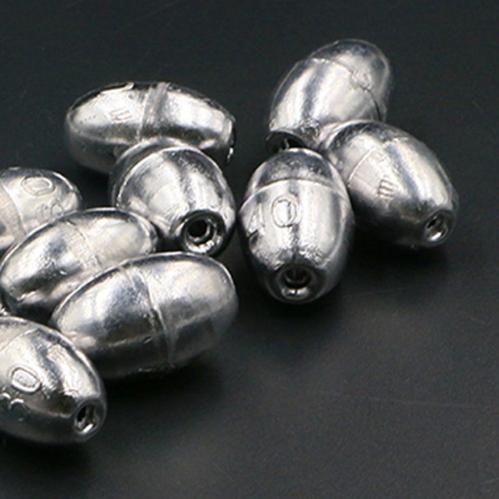 50 Viên chì câu cá hình bầu dục 0.35-3g