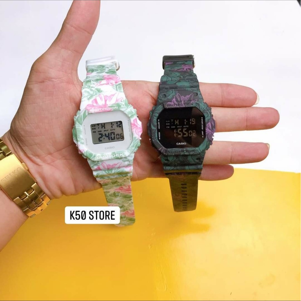 Đồng hồ nam Casio Gshock DW5600_FLORAL – Full box Nam tính, 42mm, Đen huyền ảo -ME_WATCH | BigBuy360 - bigbuy360.vn