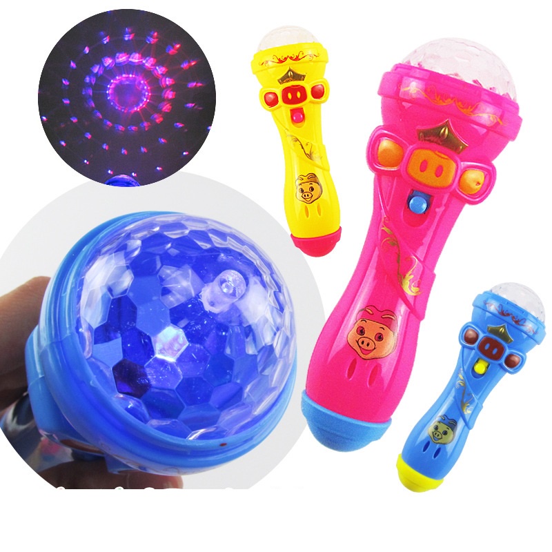 Đồ chơi micro có đèn cho bé tập làm ca sĩ, mc giúp bé mạnh dạn hoạt bát