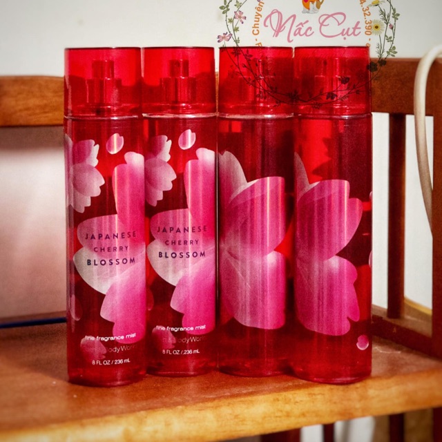 Xịt thơm toàn thân Bath and Body Work mùi Cherry Blossom