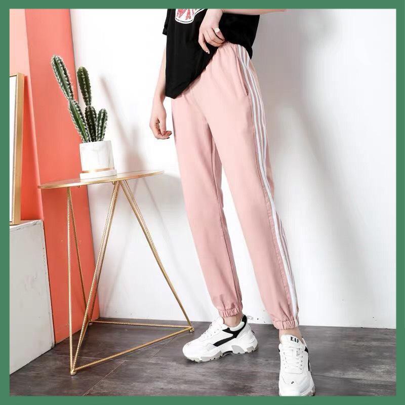 [Mã FASHIONT4WA2 giảm 10K đơn 50K] Quần Thể Thao 3 Sọc Nữ Thời Trang - La mode | BigBuy360 - bigbuy360.vn