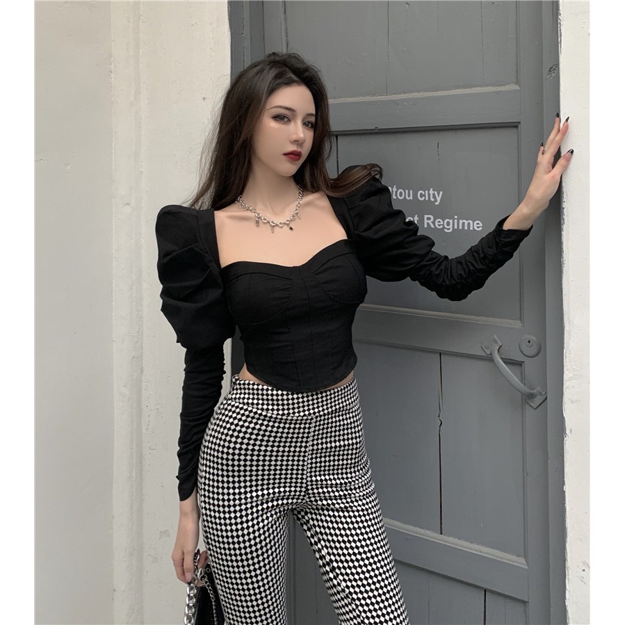 Ulzzang ( 얼짱) - ÁO SƠ MI DÀI TAY CÚP NGỰC (BAO TÔN DÁNG)