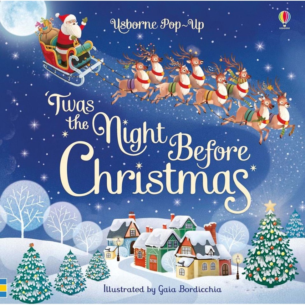 Sách Pop Up Twas A Night Before Christmas cho bé đọc vào giáng sinh noel