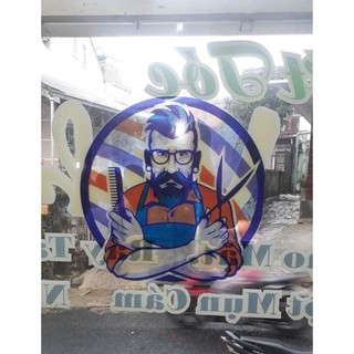 Tranh dán kính trong suốt 3D 50*65cm