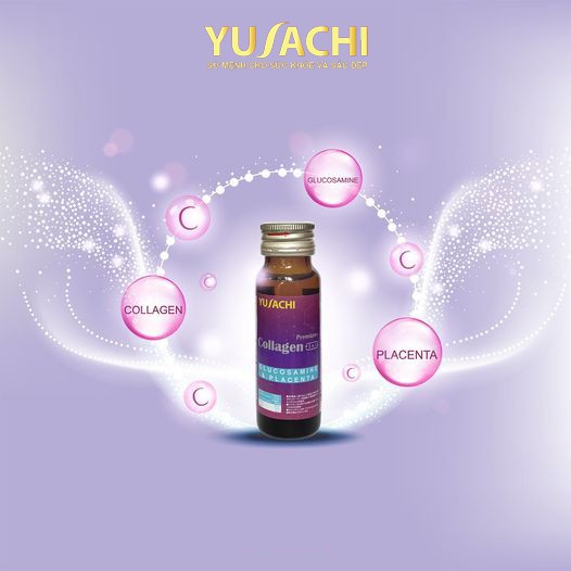 Nước uống Collagen cao cấp Yusachi Premium + 3 in 1 hỗ trợ xương chắc khỏe, cho làn da mịn đẹp sáng hồng tự nhiên 500ml