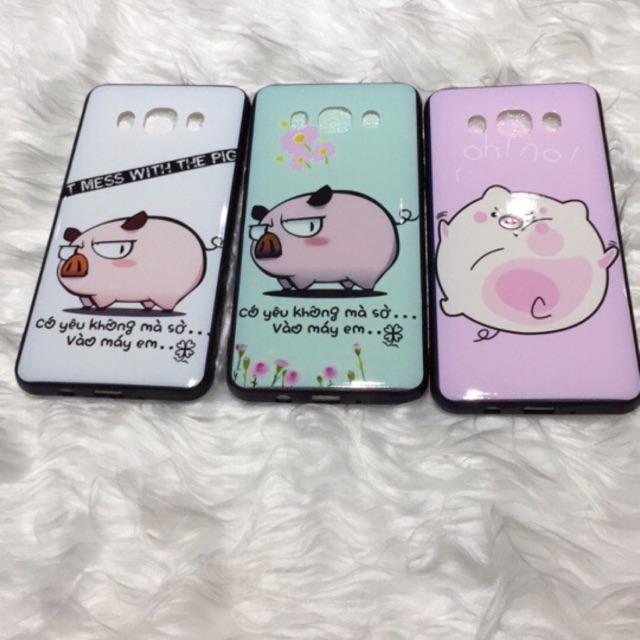 Ốp lưng samsung j5 (2016) heo bóng