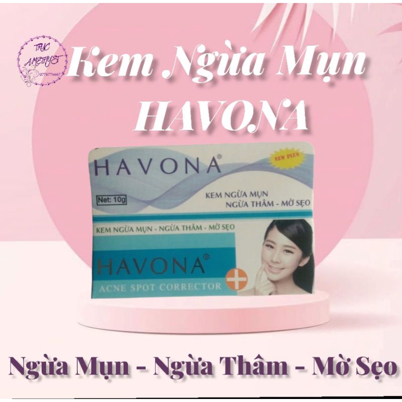 [Mã SKAMA8 giảm 8% đơn 300K] KEM MỤN HAVONA NGỪA THÂM MỤN DỊ ỨNG MỜ SẸO