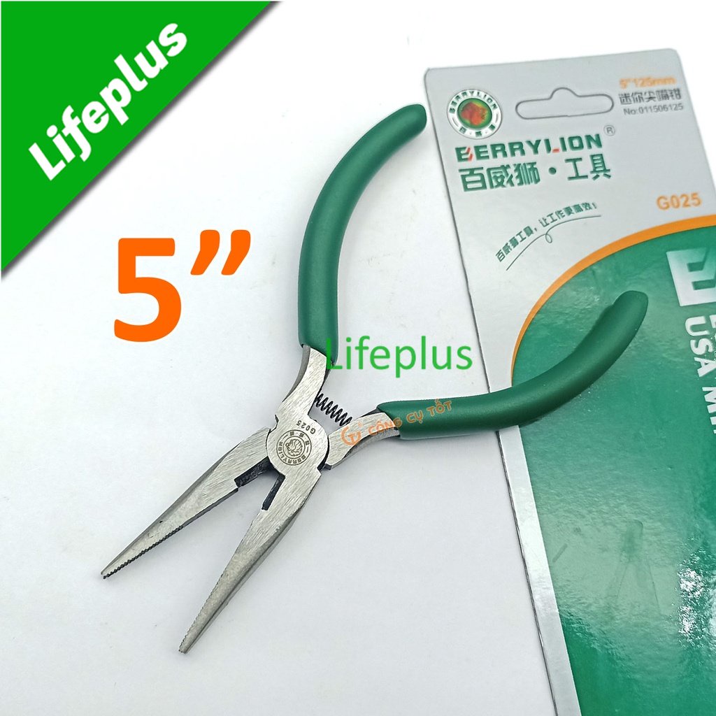 Kìm mỏ nhọn mini 5 inch 125mm Berrylion