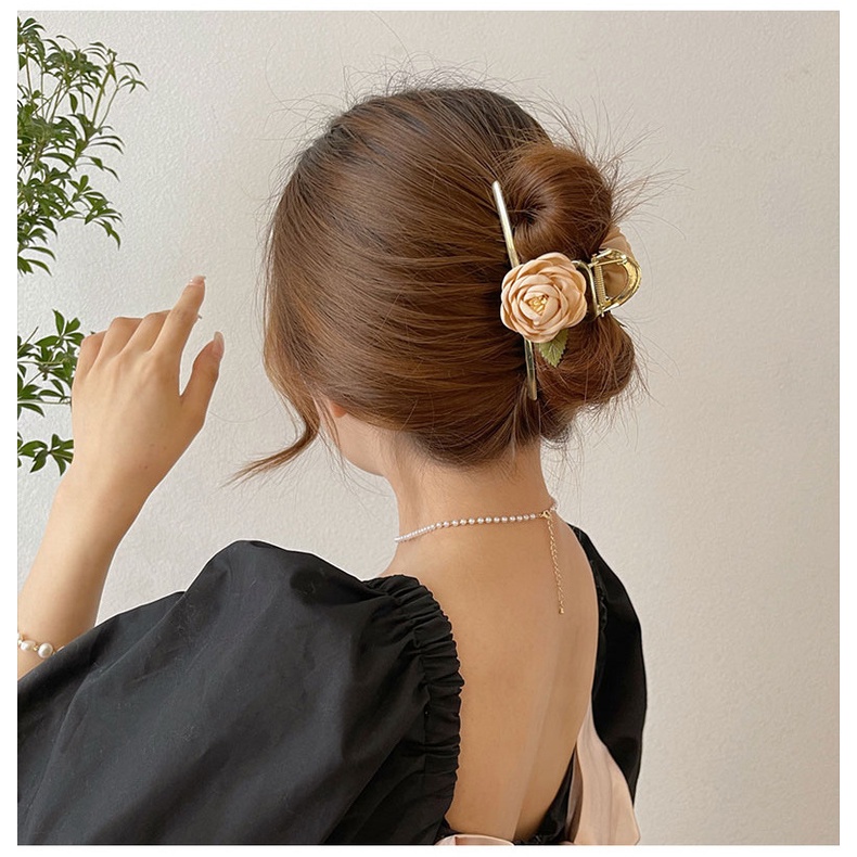 Kẹp Tóc Hình Hoa Thiết Kế Mới Cao Cấp Thời Trang Cho Nữ