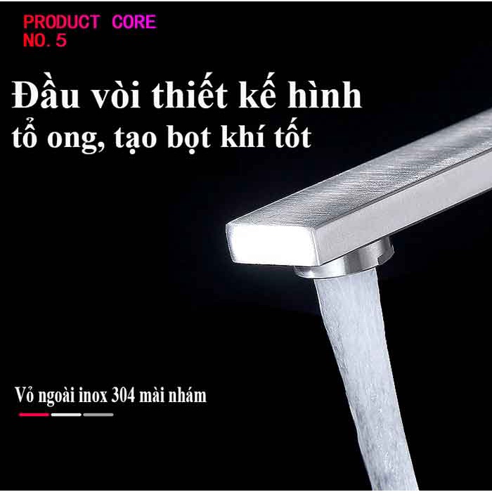 Vòi rửa chén bát gắn bồn Schmidt chất liệu inox 304, tích hợp nóng lạnh bền đẹp – Hàng chính hãng