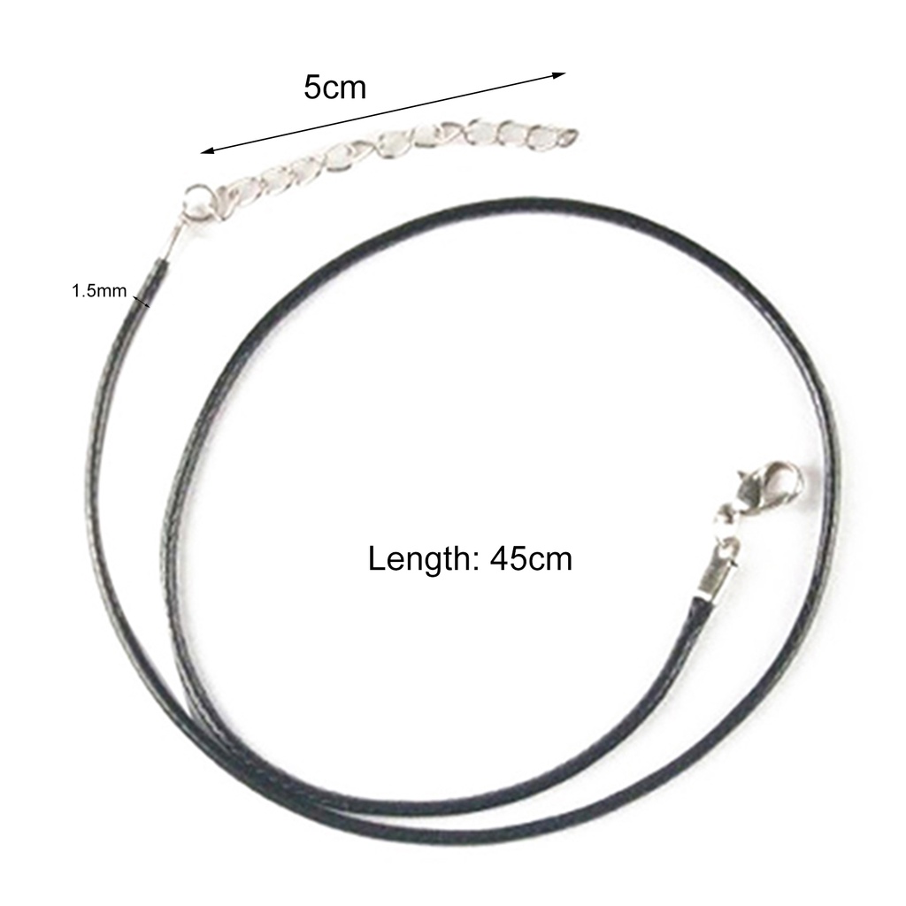 Set 10 Vòng Cổ Choker Dây Da Bện Màu Đen Có Thể Điều Chỉnh Kích Cỡ