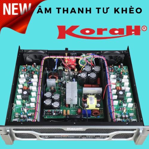 Cục đẩy, main công suất lớn Korah K9 PRO chính hãng công nghệ class H - 40 sò công suất lớn