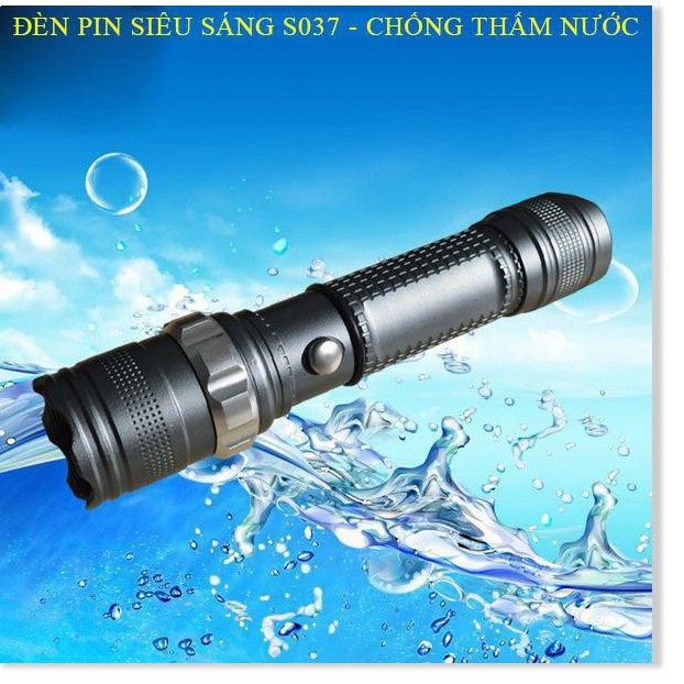 Đèn pin vỏ kim loại siêu sáng siêu bền XSL - kèm sạc