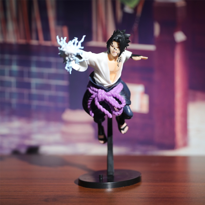 Nhân vật figure uchiha sasuke đồ chơi trẻ em decor mô hình one piece anime naruto lắp ráp decor phòng pc gaming cute