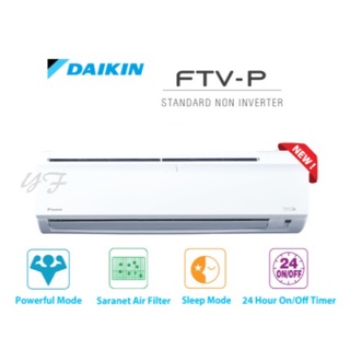 (IPOH AREA)DAIKIN AIR-CONDITIONER NON-INVERTER (R32)1.0HP/1.5HP/2.0HP/2.5HP(SMART CONTROL)