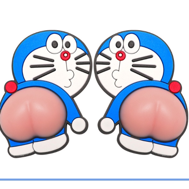 Miếng Dán PVC LOẠI TỐT Hình Mông Bằng Silicon Hoạt Hình [Trang Trí Xe Hơi, Điện Thoại, Chống Va Đập..]