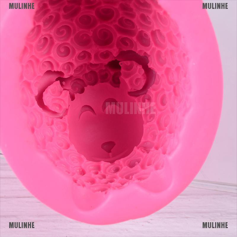 Khuôn Silicone Tạo Hình Làm Bánh Kẹo Hình Chú Cừu 3D DIY