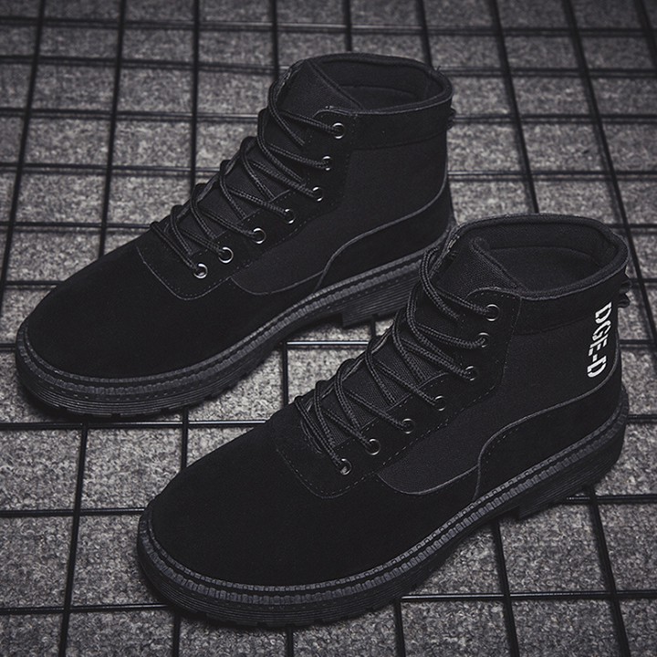 Giày nam cao cổ - Bốt nam cao cấp 3 màu trắng, đen, nâu | BigBuy360 - bigbuy360.vn