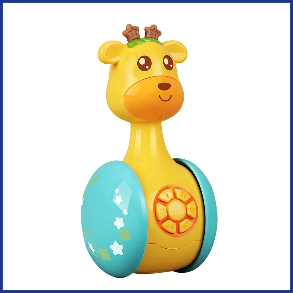 Đồ Chơi Lật Đật Hình Động Vật Có Nhạc Dễ Thương Cho Bé