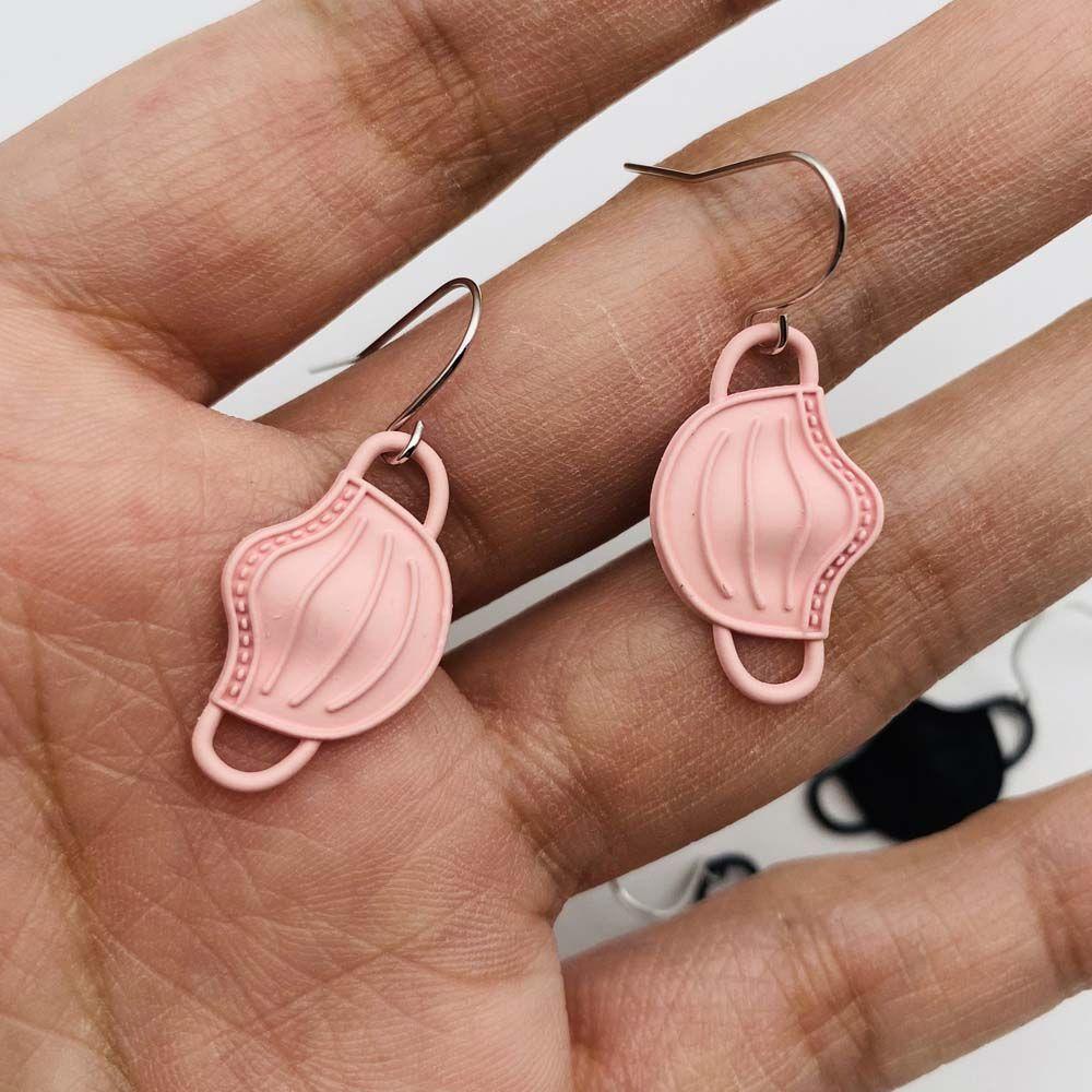 Bông Tai Hợp Kim Hình Mặt Nạ VANES1 Thời Trang Cho Nữ