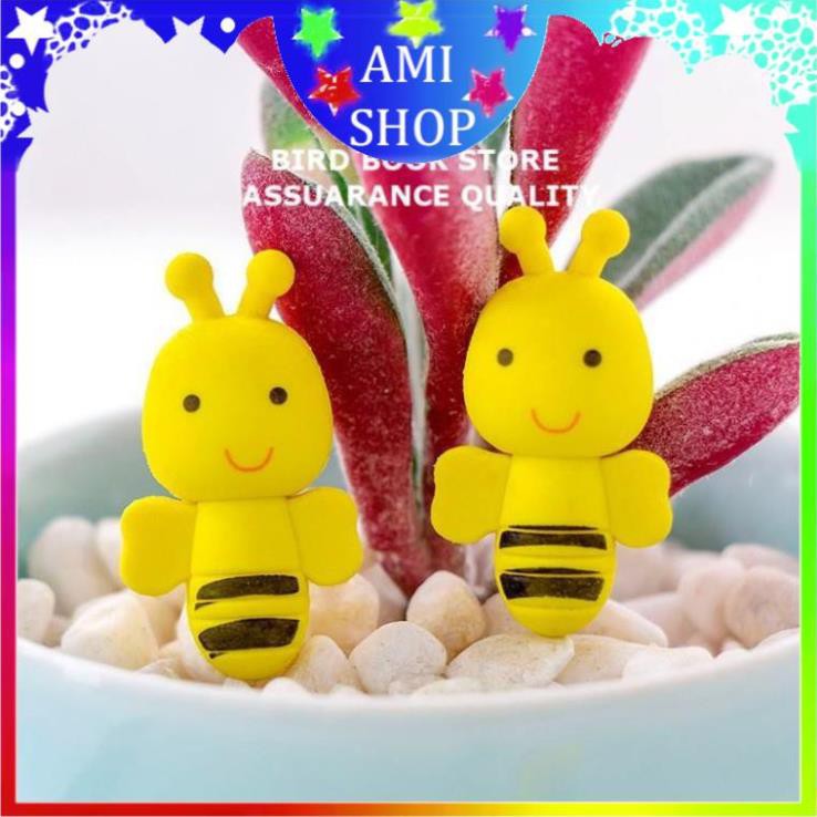 Cục tẩy hình chú ong chăm chỉ 💕𝑭𝒓𝒆𝒆𝒔𝒉𝒊𝒑💕 Ami shop