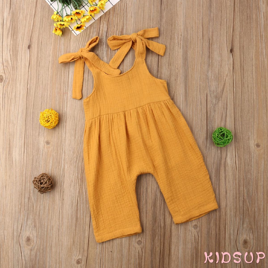 Bộ áo liền quần cotton dễ thương cho trẻ sơ sinh