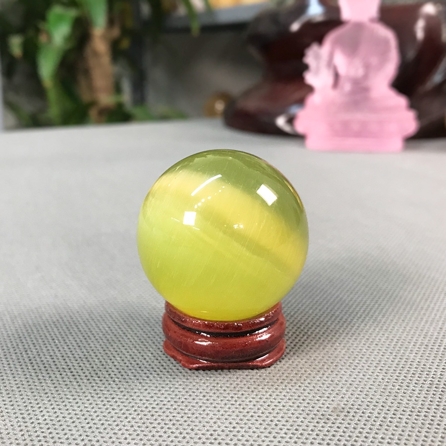 Bi cầu đá mắt mèo size 4cm