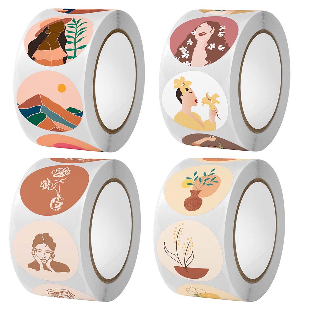 Cuộn 500 Miếng Dán Trang Trí Phong Cách Cá Tính